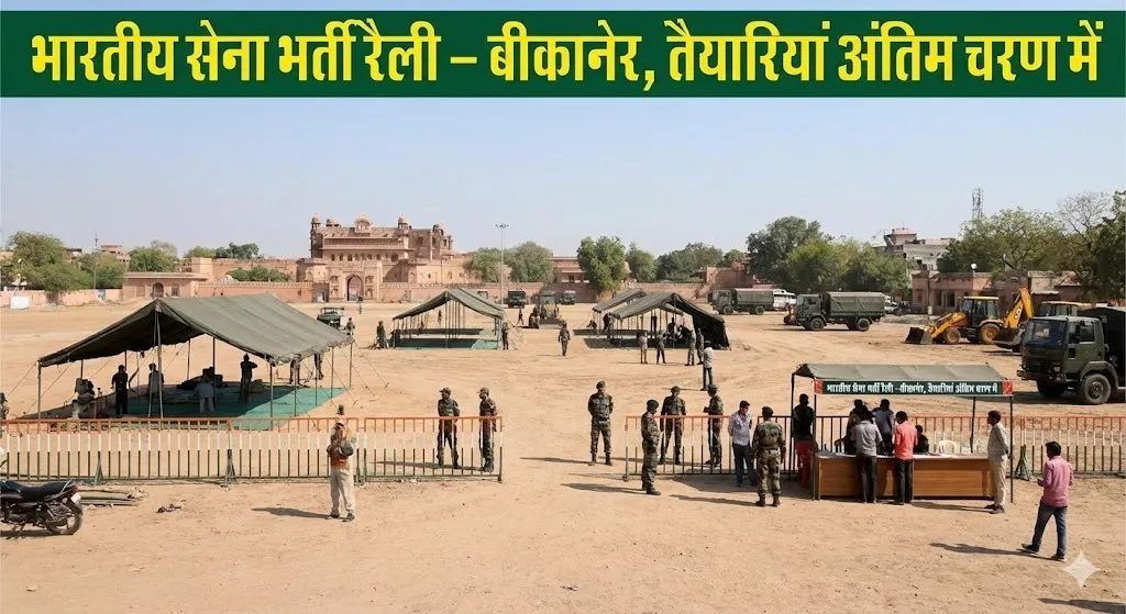 बीकानेर में आयोजित होगी सेना भर्ती, तैयारियां अंतिम चरण में