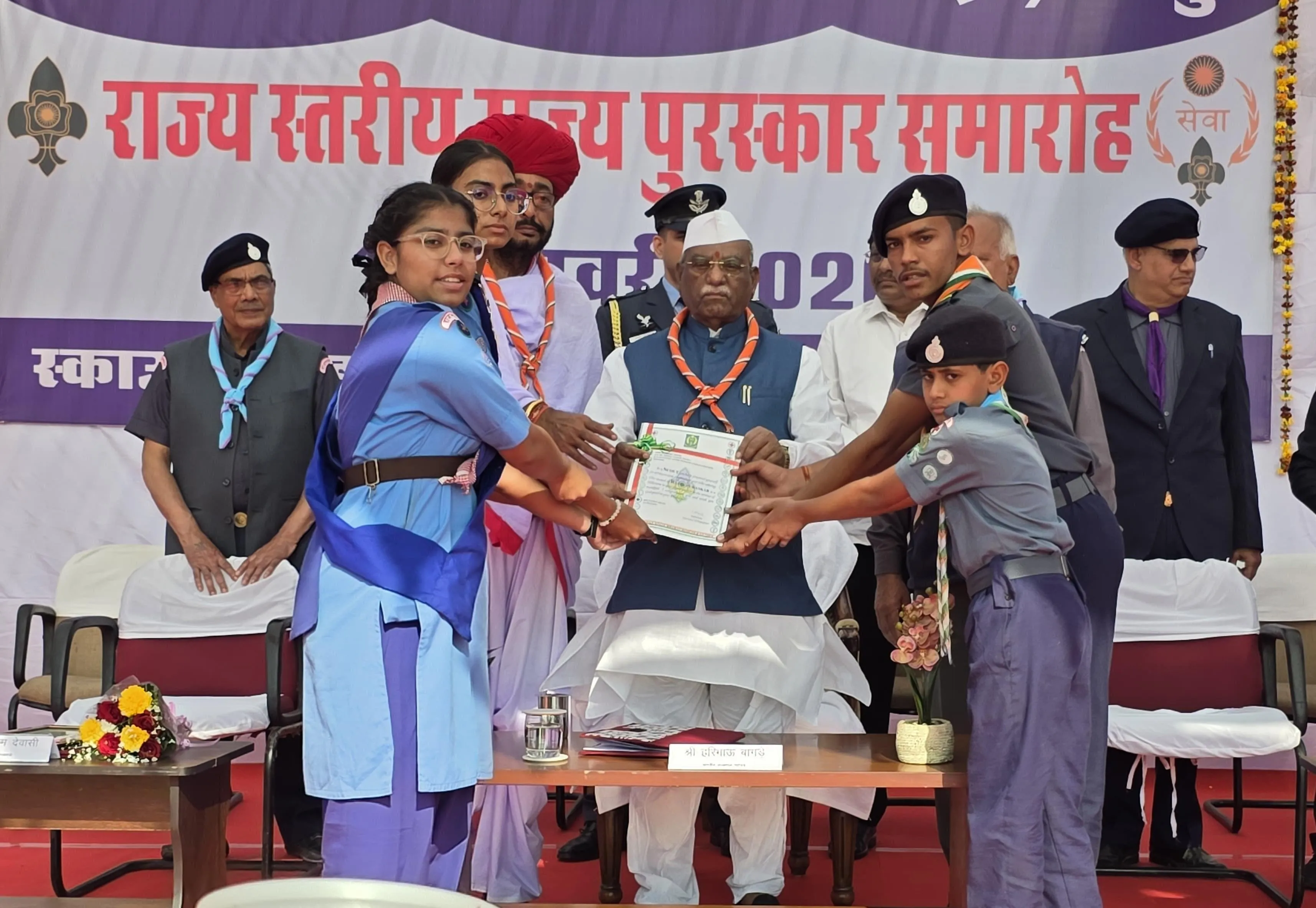 आरएसवी के 64 स्काउट गाइड राज्यपाल पुरस्कार के लिए चयनित