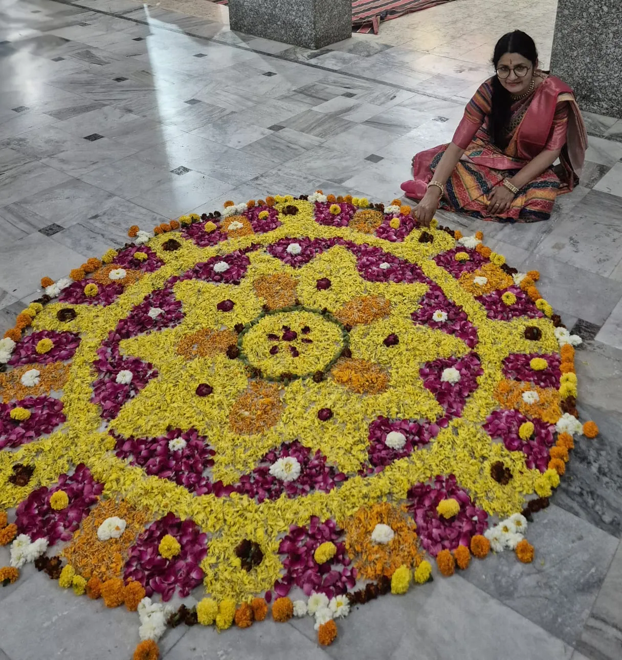 पुष्पों से सुसज्जित होगा बीकानेर  स्थापना दिवस पर मंदिरों में पहली बार पुष्प रंगोली