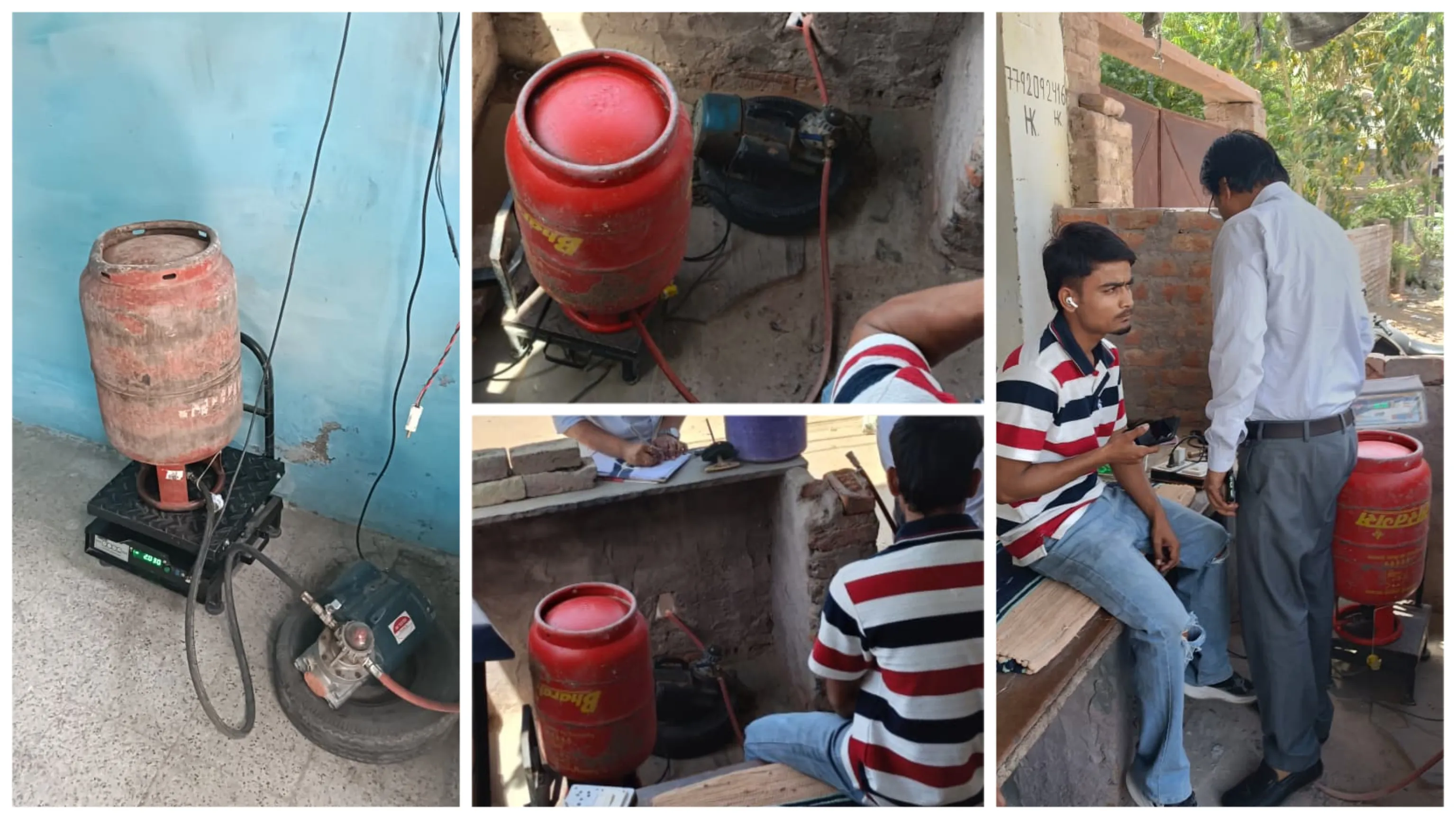 घरेलू गैस सिलेंडर्स के दुरुपयोग व अवैध रिफिलिंग की शिकायत पर रसद विभाग ने की तीन जगह की सघन कार्यवाहियां